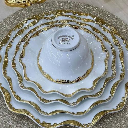 Lily porcelain 62 talik idishlar to'plami 6062