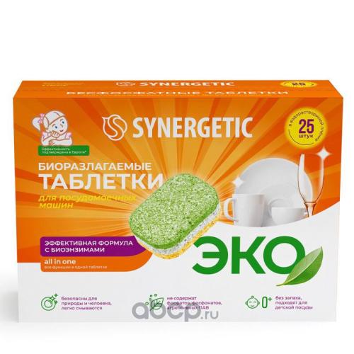 Synergetic tabletka posudamoyka uchun 25 dona
