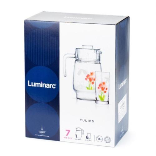 Luminarc grafin va 6 bokal 1.6