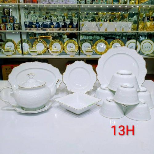 60 talik idishlar to'plami oq JSL-13H
