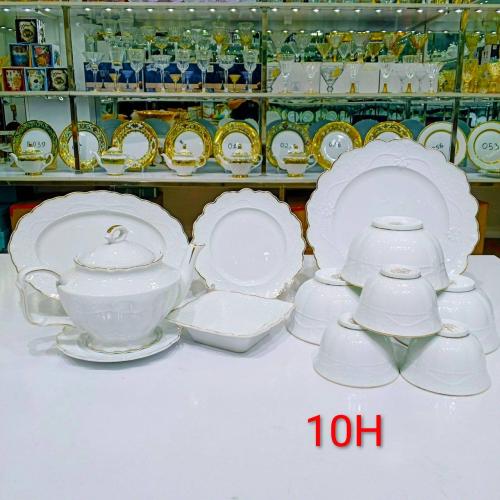60 talik idishlar to'plami oq JSL-10H
