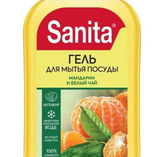 Sanita idish yuvish uchun gel (mandarin&oq choy) 900 gr
