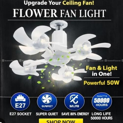 Flower dron ventilyator chiroqli