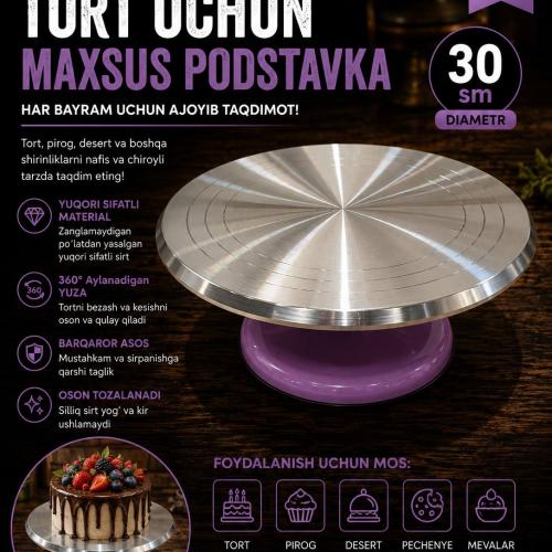 Metal tort uchun podstavka rangli XP-46-48