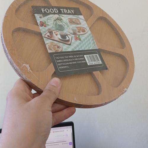 Bambuk chaq chuq idish 6talik Food tray