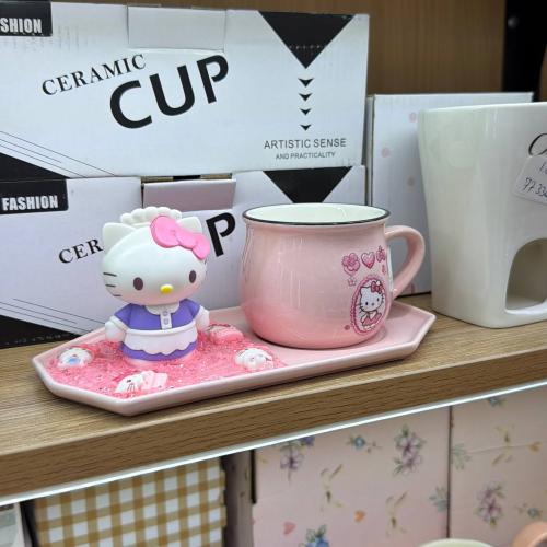 Chashka tarelkasi bilan Hello Kitty AA-26-4-18-40