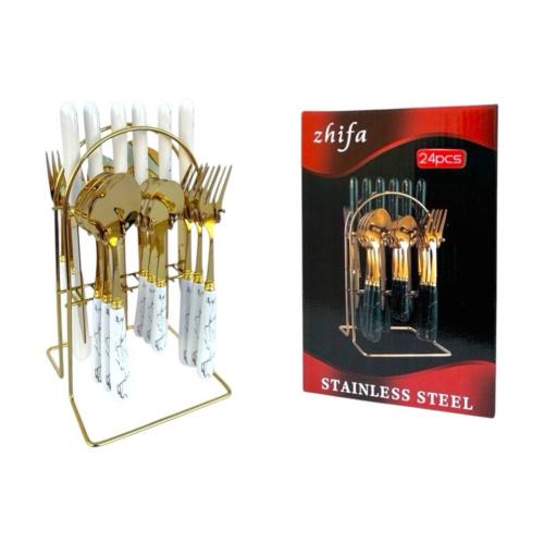 qoshiq nabor gold BJ24pc